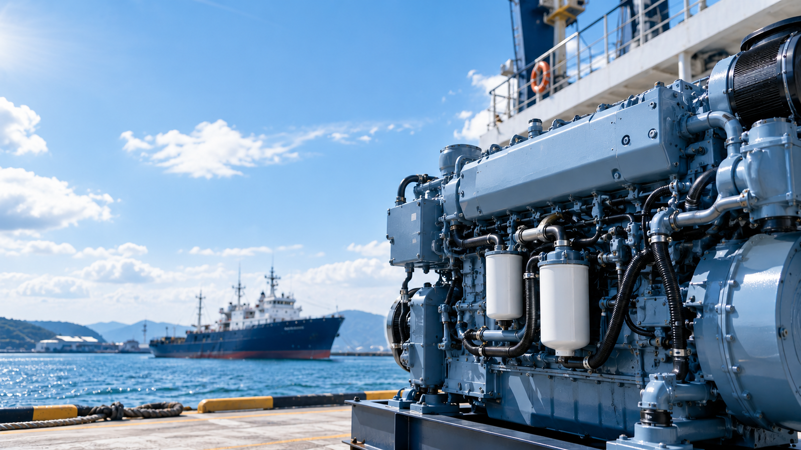 Hyundai Marine diesel engine and marine vessel